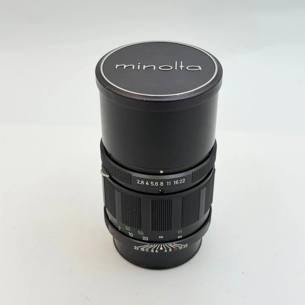 Minolta Auto Tele Rokkor-PF 135mm f2.8 Lens with Case and Cap Made in Japan